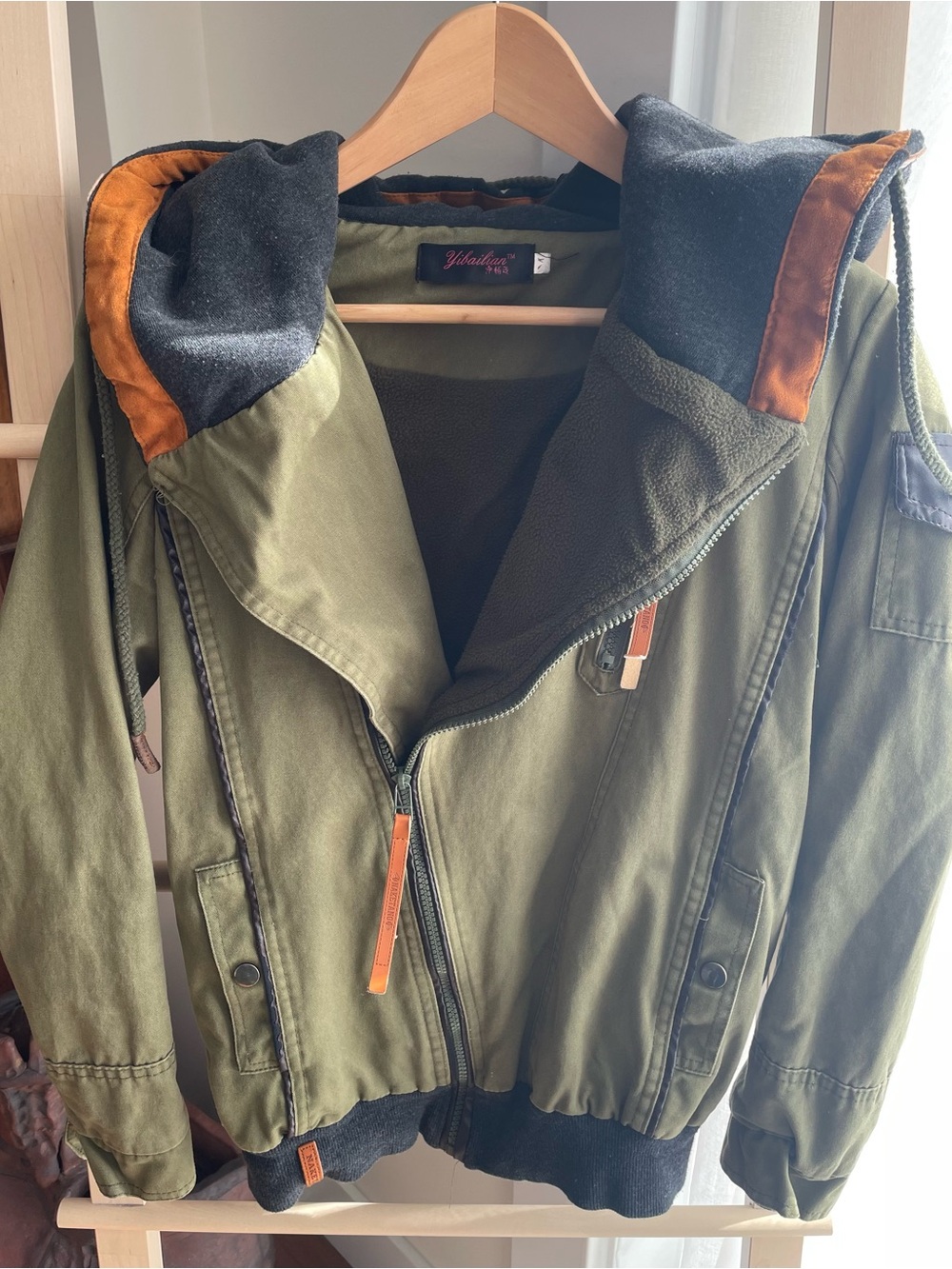 Hooded, fleece-lined jacket - fall, winter